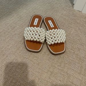 Pearl White Steve Madden Sandals